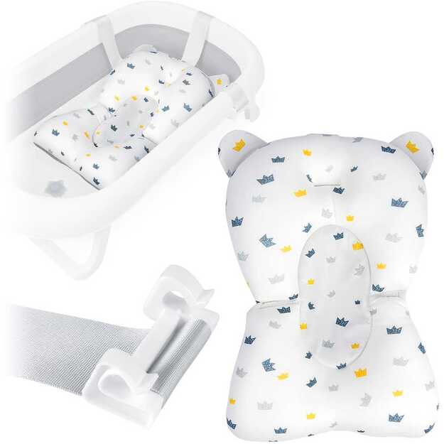 Ricokids kūdikio vonios pagalvėlė - įdėklas, mėlyna ir balta