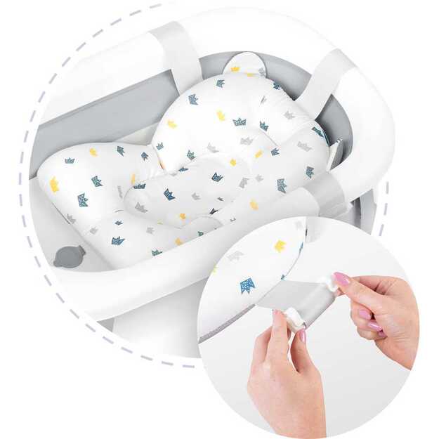 Ricokids kūdikio vonios pagalvėlė - įdėklas, mėlyna ir balta 2