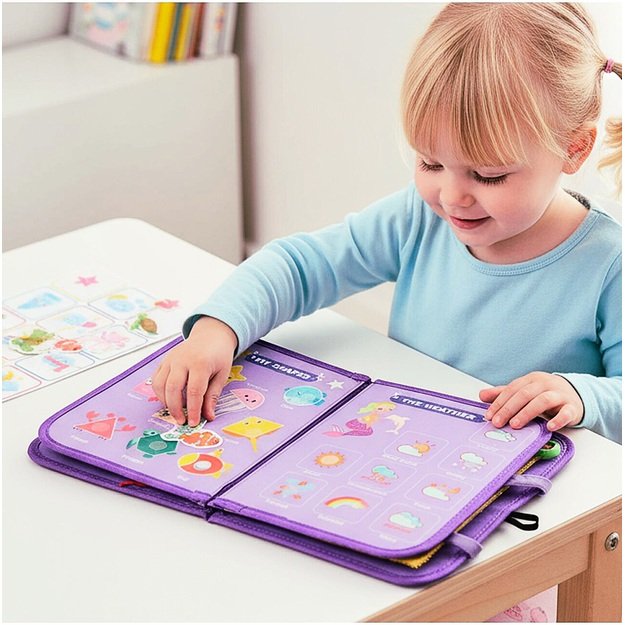 Montessori manipuliacinė lavinamoji veiklos knyga - lagaminas 3