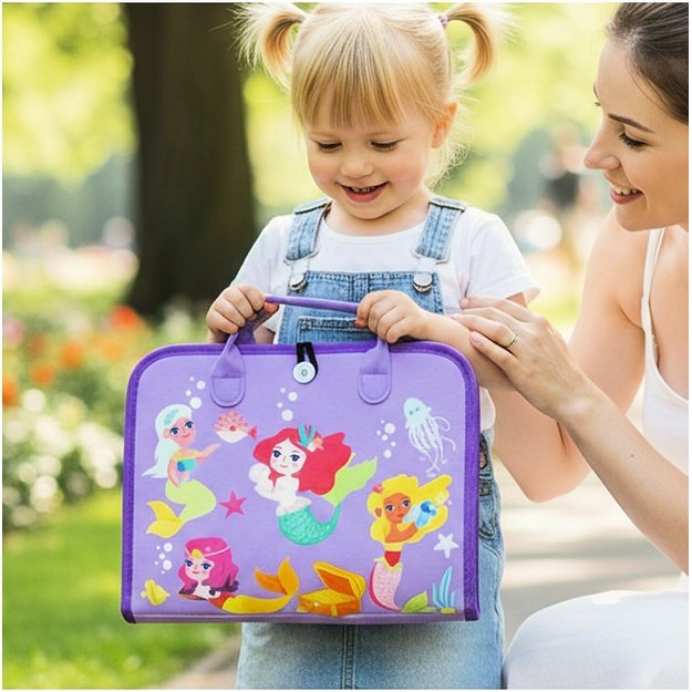 Montessori manipuliacinė lavinamoji veiklos knyga - lagaminas 5