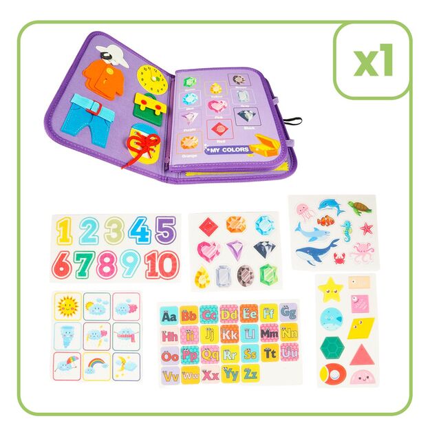 Montessori manipuliacinė lavinamoji veiklos knyga - lagaminas 1