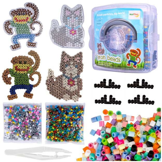 Lyginimo karoliukai Gyvūnai, 2000vnt.