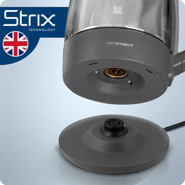 Berdsen BD-711 1,7 l elektrinis virdulys su temperatūros reguliavimu, stiklinis 13