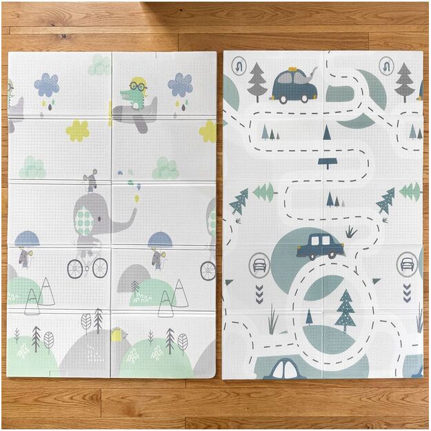 Sulankstomas dvipusis edukacinis putplasčio kilimėlis 120x180 XPE 6