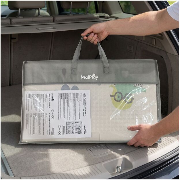 Sulankstomas dvipusis edukacinis putplasčio kilimėlis 120x180 XPE 8