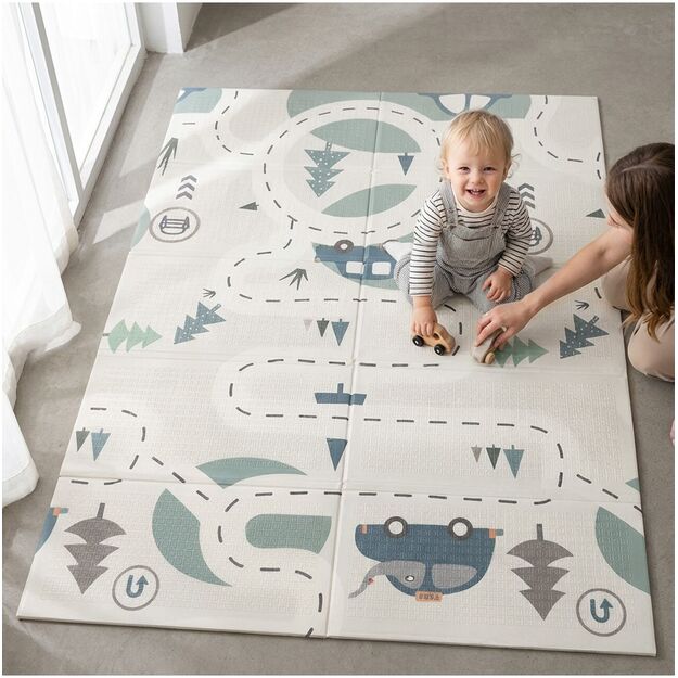 Sulankstomas dvipusis edukacinis putplasčio kilimėlis 120x180 XPE 15