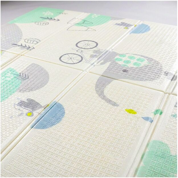 Sulankstomas dvipusis edukacinis putplasčio kilimėlis 120x180 XPE 14