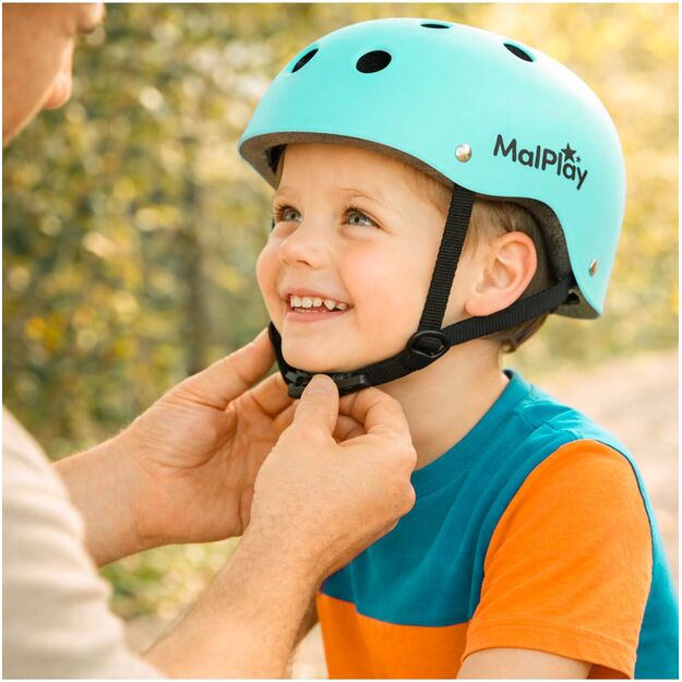 Vaikiškas dviratininko šalmas, reguliuojamas, 48–54 cm, turkio 6