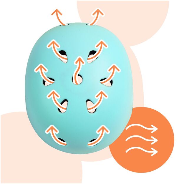 Vaikiškas dviratininko šalmas, reguliuojamas, 48–54 cm, turkio 8