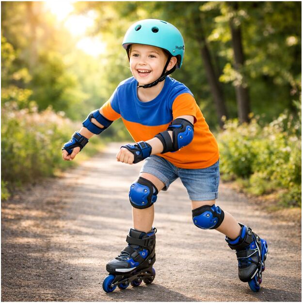 Vaikiškas dviratininko šalmas, reguliuojamas, 48–54 cm, turkio 9