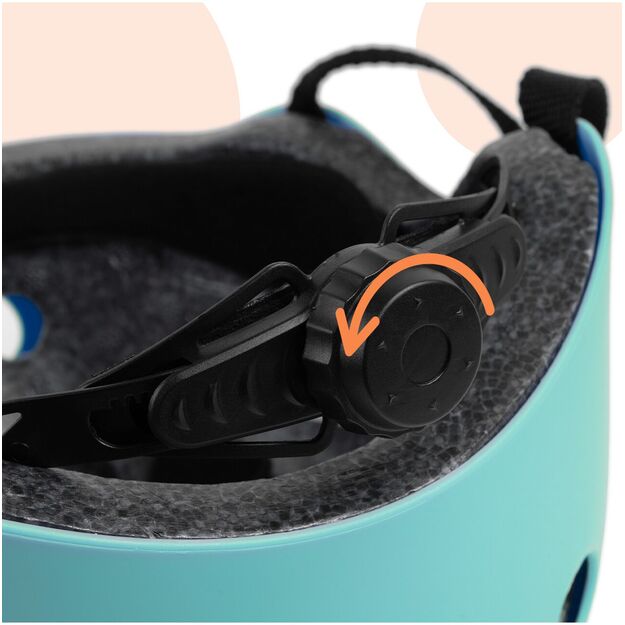 Vaikiškas dviratininko šalmas, reguliuojamas, 48–54 cm, turkio 14