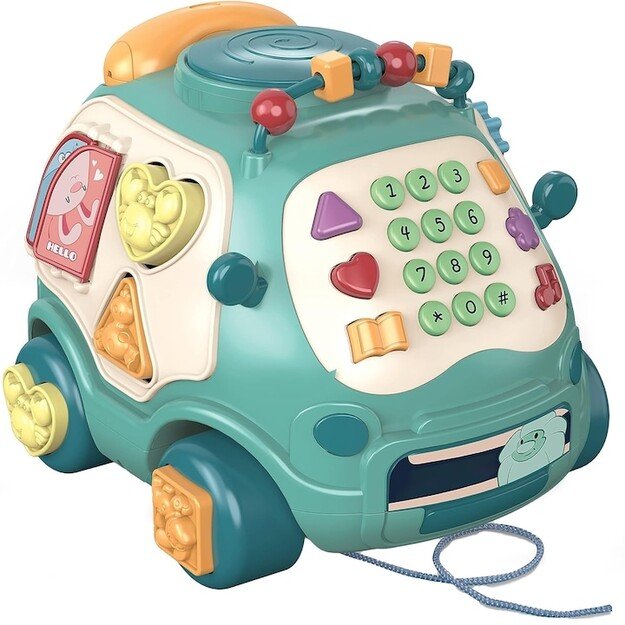 Daugiafunkcis muzikinis žaislas- rūšiuoklis automobilis. 