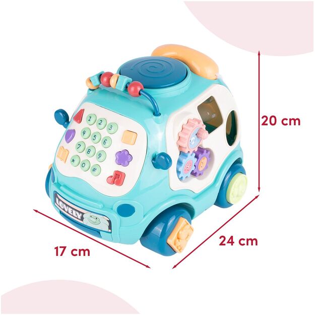 Daugiafunkcis muzikinis žaislas- rūšiuoklis automobilis.  2