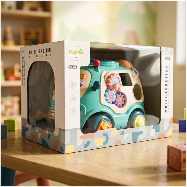Daugiafunkcis muzikinis žaislas- rūšiuoklis automobilis.  12