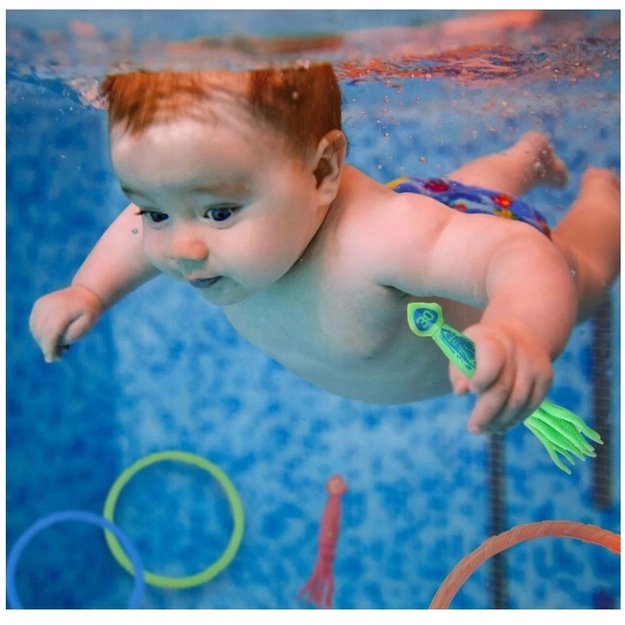 Vandens, baseino ir nardymo žaislų rinkinys, 26 dalys 3