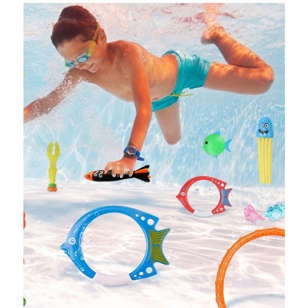 Vandens, baseino ir nardymo žaislų rinkinys, 26 dalys 4