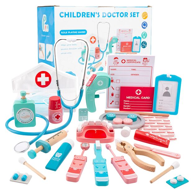 Medinis gydytojo rinkinys su kepuraite