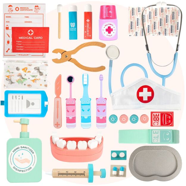 Medinis gydytojo rinkinys su kepuraite 9