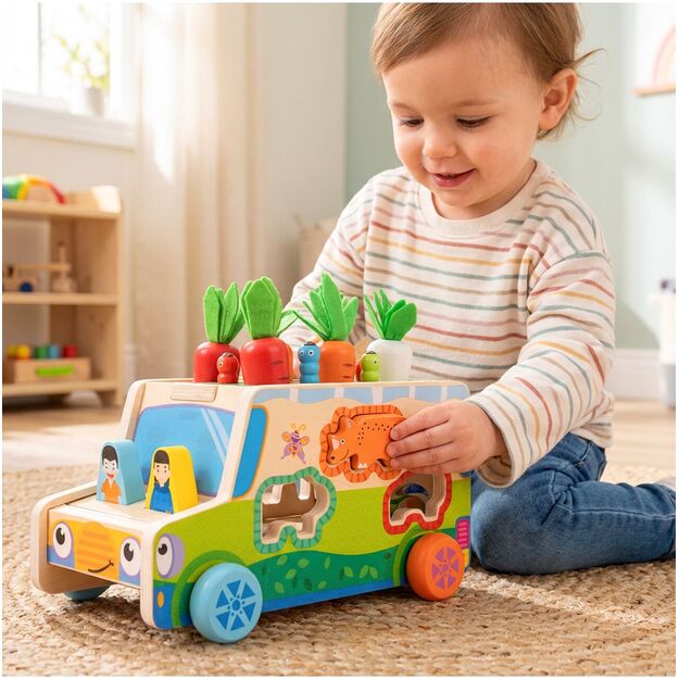 Medinis rūšiuoklis Morkų automobilis 2