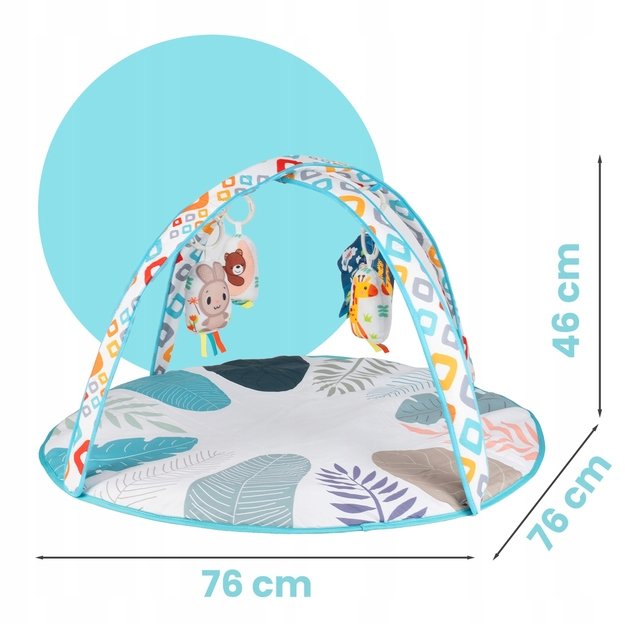 Lavinamasis kilimėlis kūdikiams su knyga ir pakabučiais 0M+ 1