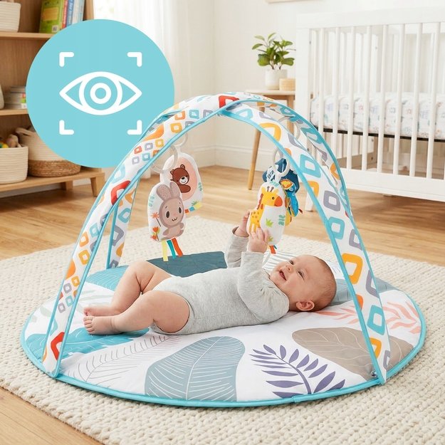 Lavinamasis kilimėlis kūdikiams su knyga ir pakabučiais 0M+ 6