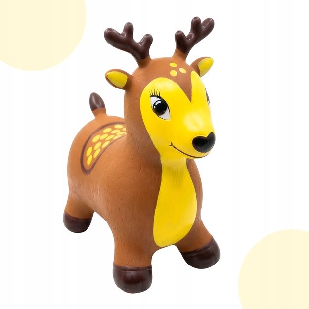 Pripučiamas guminis šokliukas Elnias su pompa, 51 cm 1