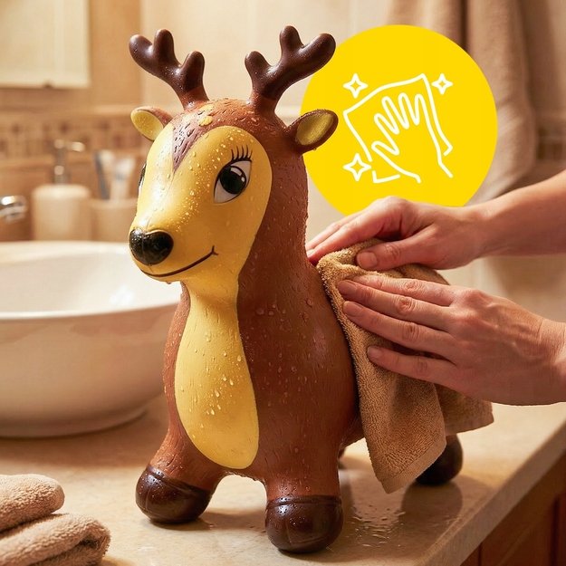 Pripučiamas guminis šokliukas Elnias su pompa, 51 cm 8