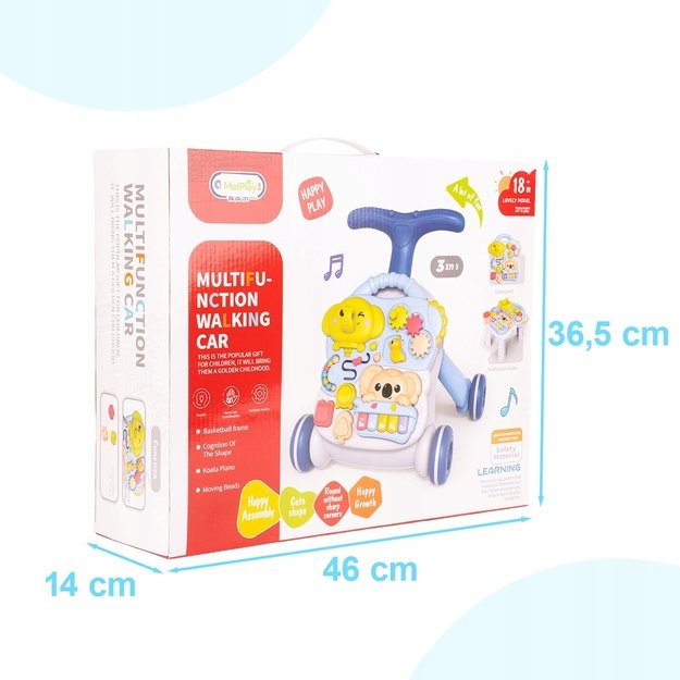 Lavinamasis stumdukas- staliukas 3in1 kūdikiams 1