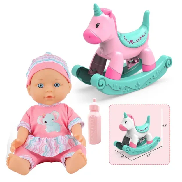 Lėlė „Baby Sweet Love“ su supamuoju arkliuku