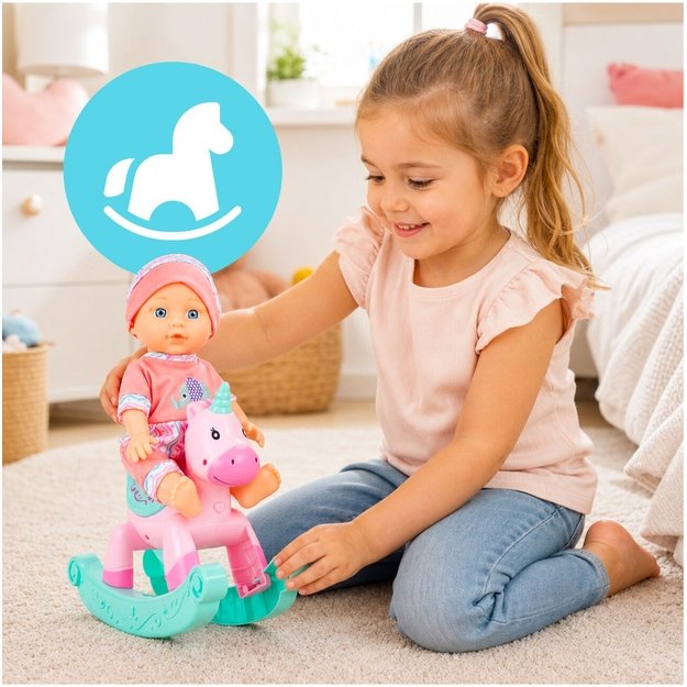 Lėlė „Baby Sweet Love“ su supamuoju arkliuku