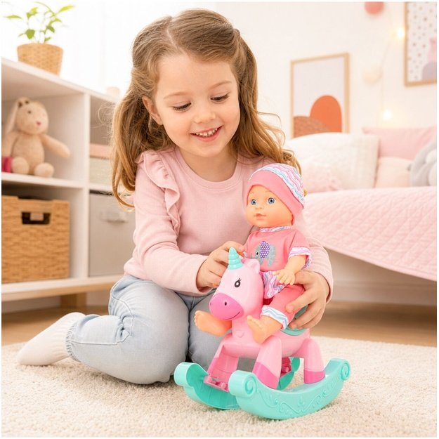 Lėlė „Baby Sweet Love“ su supamuoju arkliuku