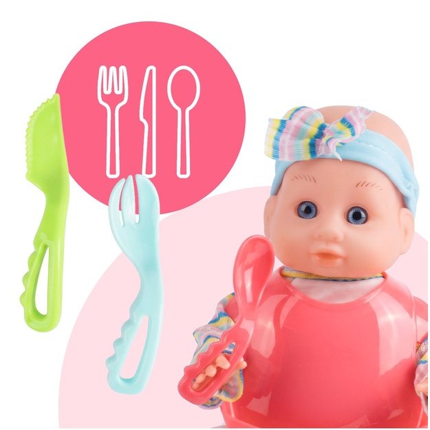 Lėlė „Baby Sweet Love“ su maitinimo rinkiniu ir kėdute