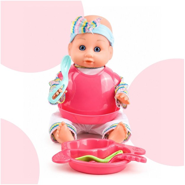 Lėlė „Baby Sweet Love“ su maitinimo rinkiniu ir kėdute