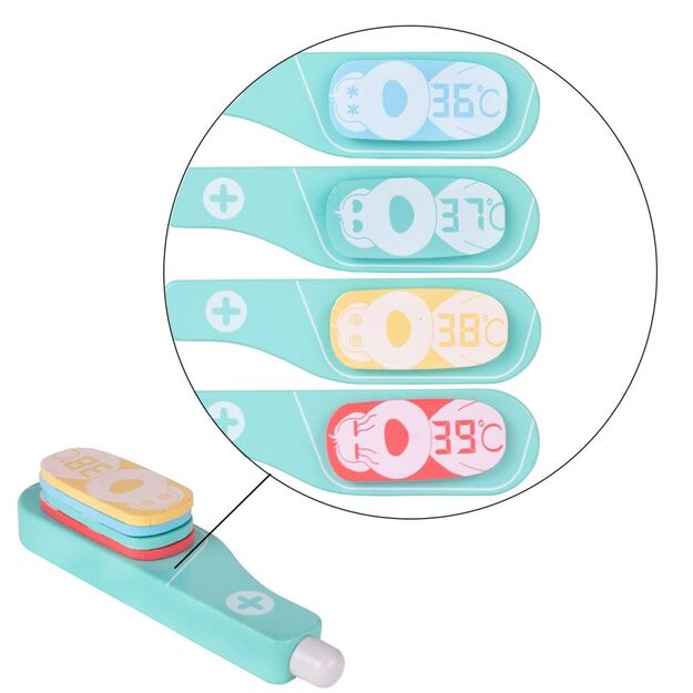 Žaislinis medinis gydytojo rinkinys 10