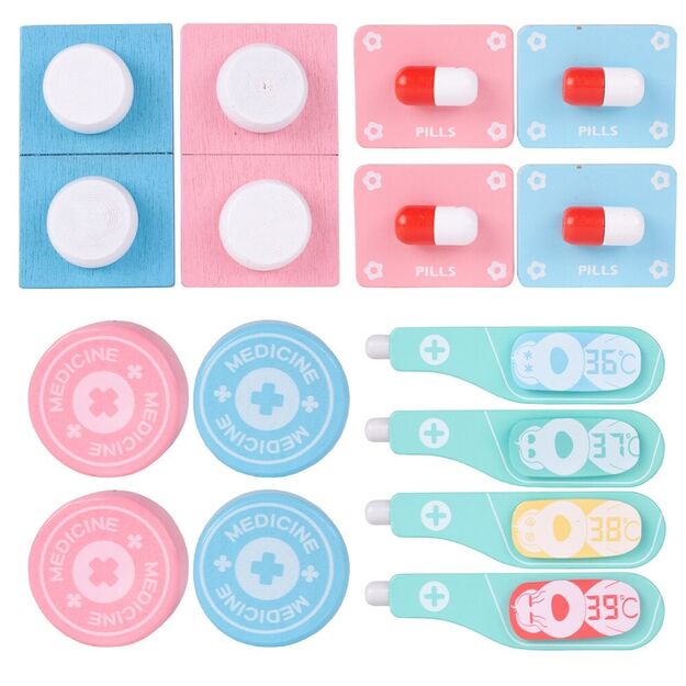 Žaislinis medinis gydytojo rinkinys 11