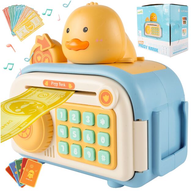 Interaktyvi vaikiška taupyklė seifas „Duck Piggy Bank“