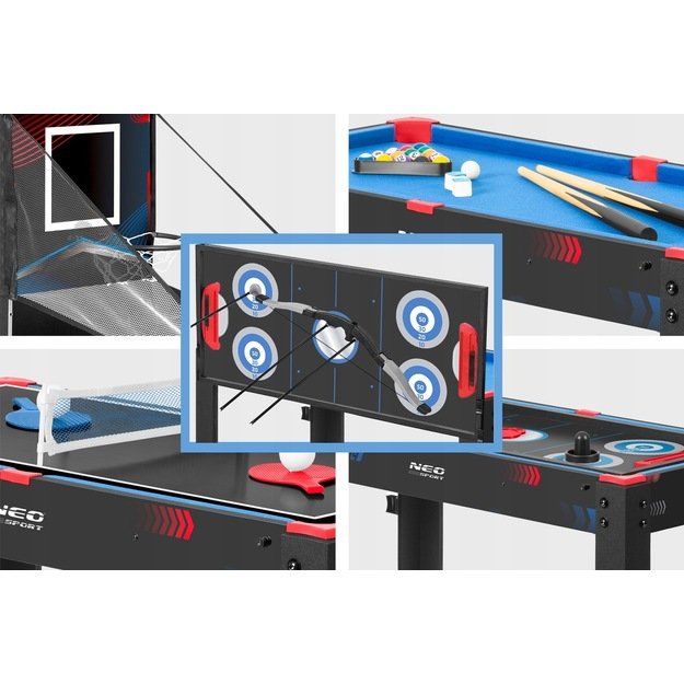 5in1 žaidimų stalas Neo-Sport NS-810