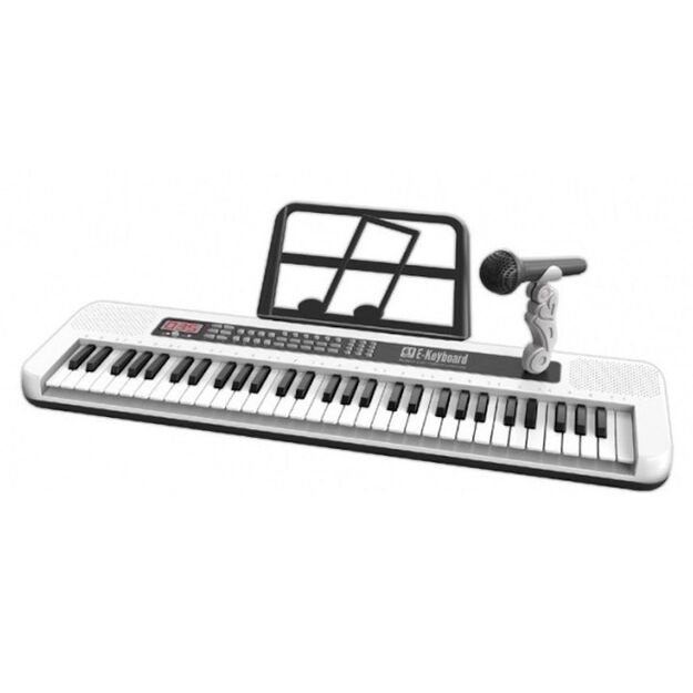 Didelis vaikiškas pianinas su mikrofonu, 61 klavišas 1