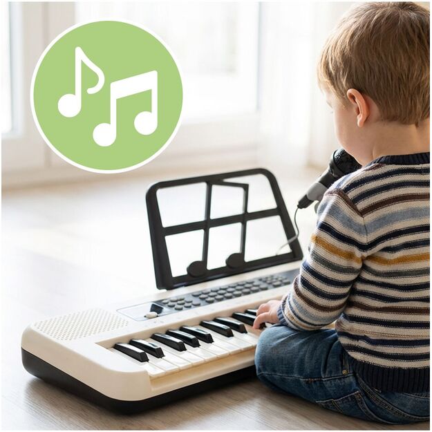 Didelis vaikiškas pianinas su mikrofonu, 61 klavišas 7