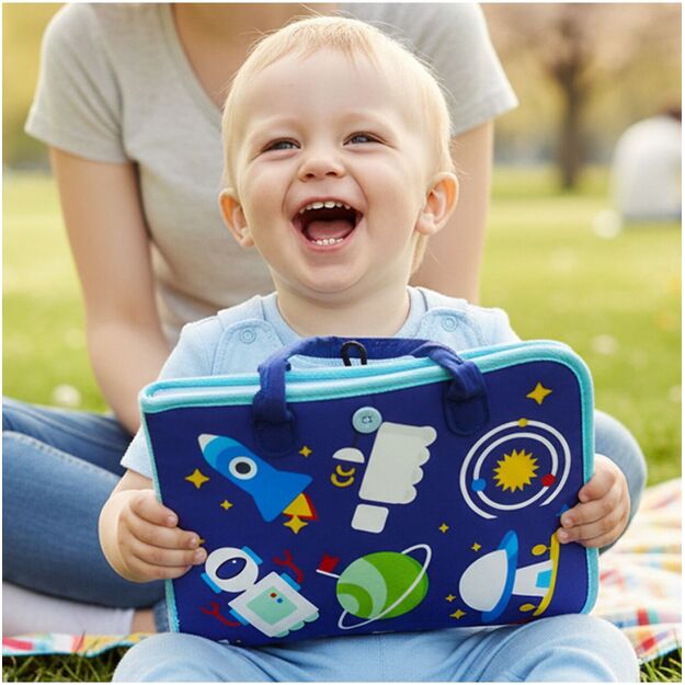 Montessori manipuliacinė lavinamoji veiklos knyga - lagaminas 3