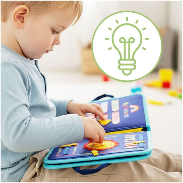 Montessori manipuliacinė lavinamoji veiklos knyga - lagaminas 6