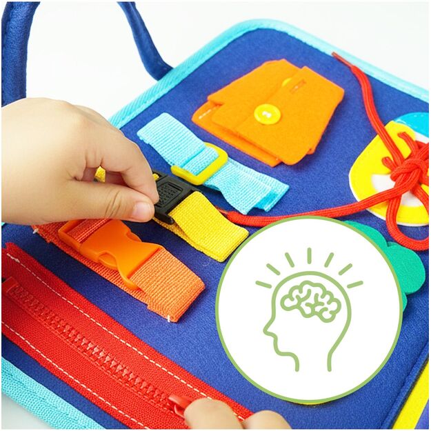 Montessori manipuliacinė lavinamoji veiklos knyga - lagaminas 7