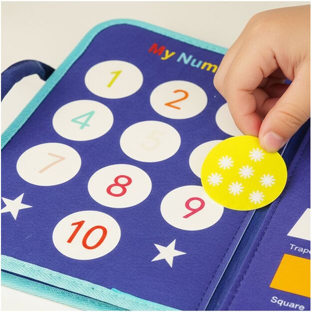 Montessori manipuliacinė lavinamoji veiklos knyga - lagaminas 10