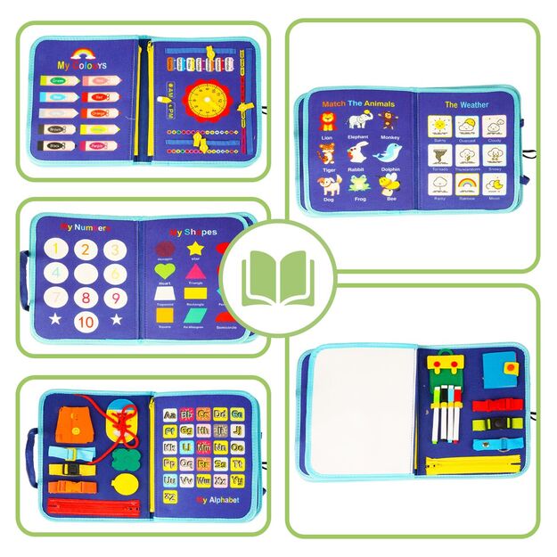 Montessori manipuliacinė lavinamoji veiklos knyga - lagaminas 11