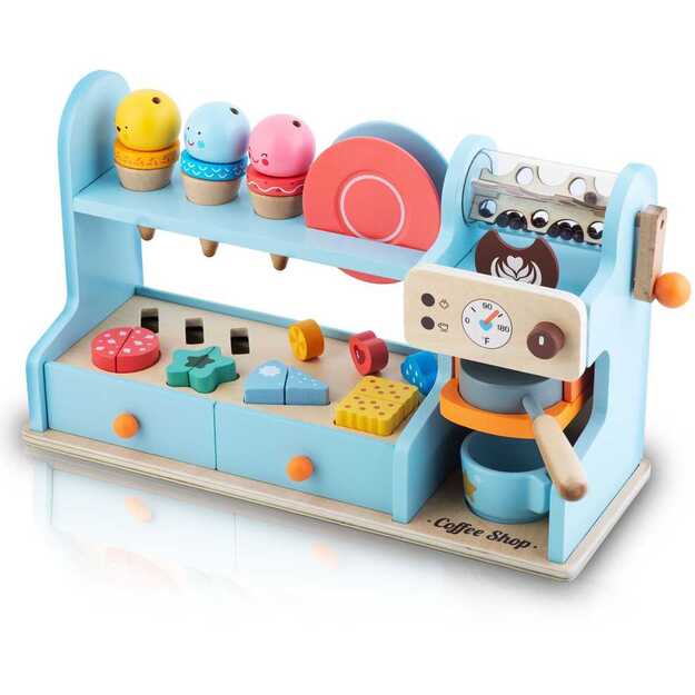 Medinis ledų kavinės žaislas vaikams Nukido NK-880 2