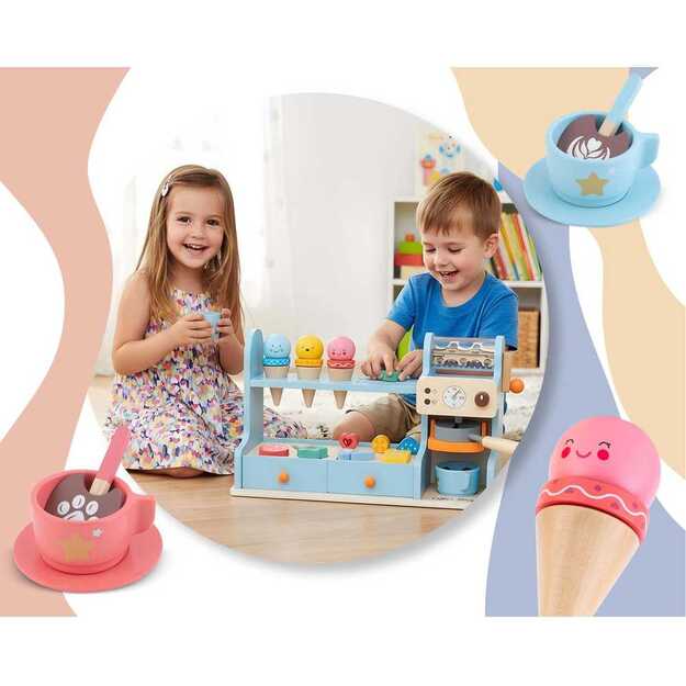 Medinis ledų kavinės žaislas vaikams Nukido NK-880 5