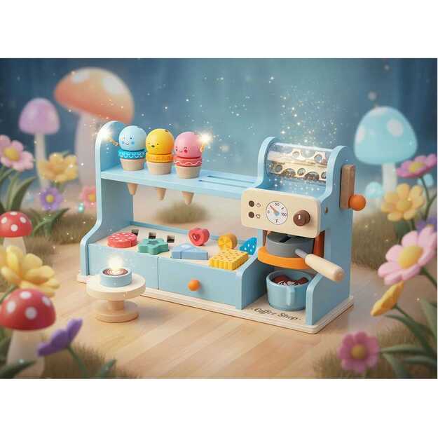 Medinis ledų kavinės žaislas vaikams Nukido NK-880 10