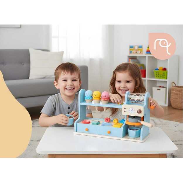 Medinis ledų kavinės žaislas vaikams Nukido NK-880 9