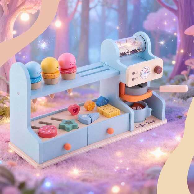 Medinis ledų kavinės žaislas vaikams Nukido NK-880 11