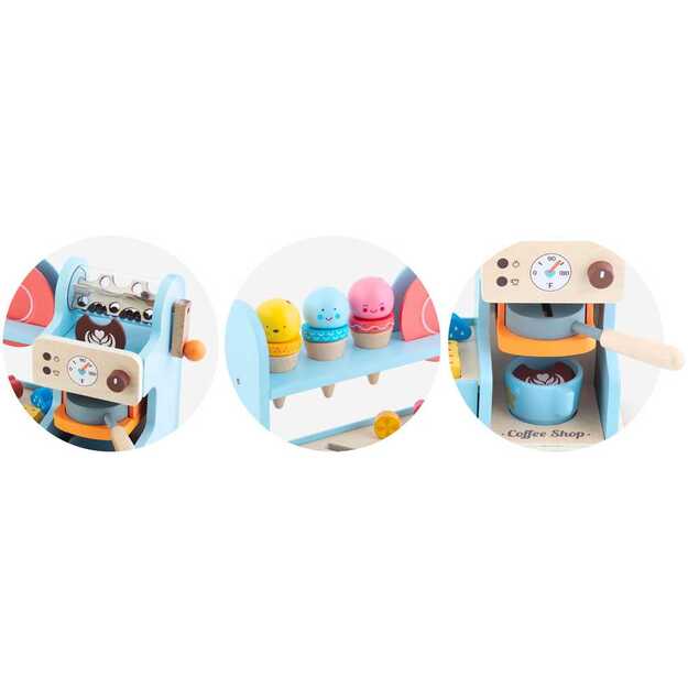 Medinis ledų kavinės žaislas vaikams Nukido NK-880 13